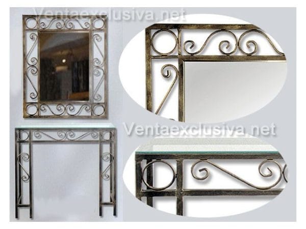 Mueble recibidor forja-610AN