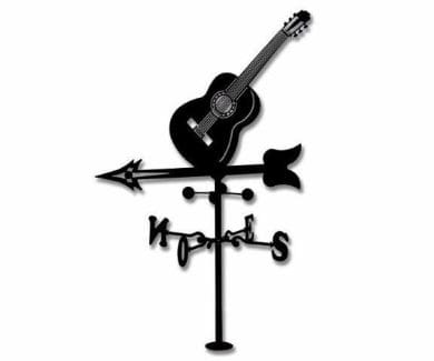 Veleta de Viento Guitarra